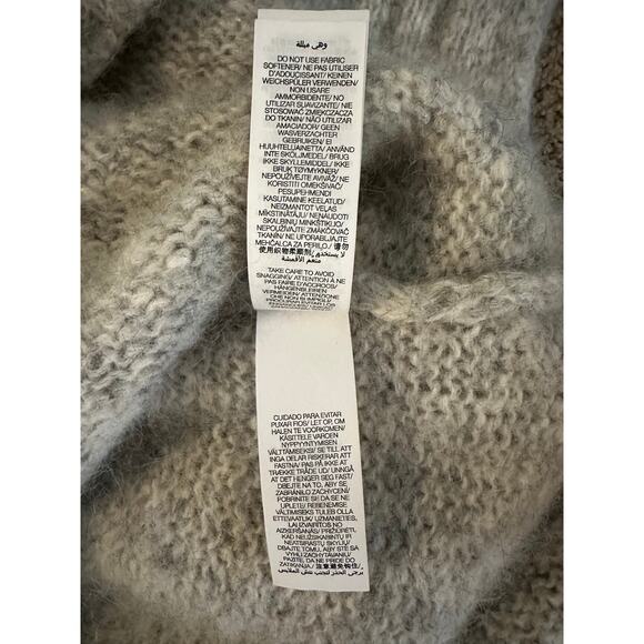 Sweaty Betty Alpaca Mohair Blend Hoodie Heather Gray Size M ScandiStyle - Picture 7 of 8